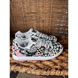 Airwalk Debz-J Women's White Black Dai Pink Skateboarding Sneakers Shoes Size 10